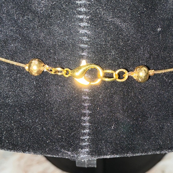 2. VTG INSPIRED CADMIUM GLASS HEART PENDANT & HEART LINK CHAIN, RED GLASS BEADS - Picture 7 of 7